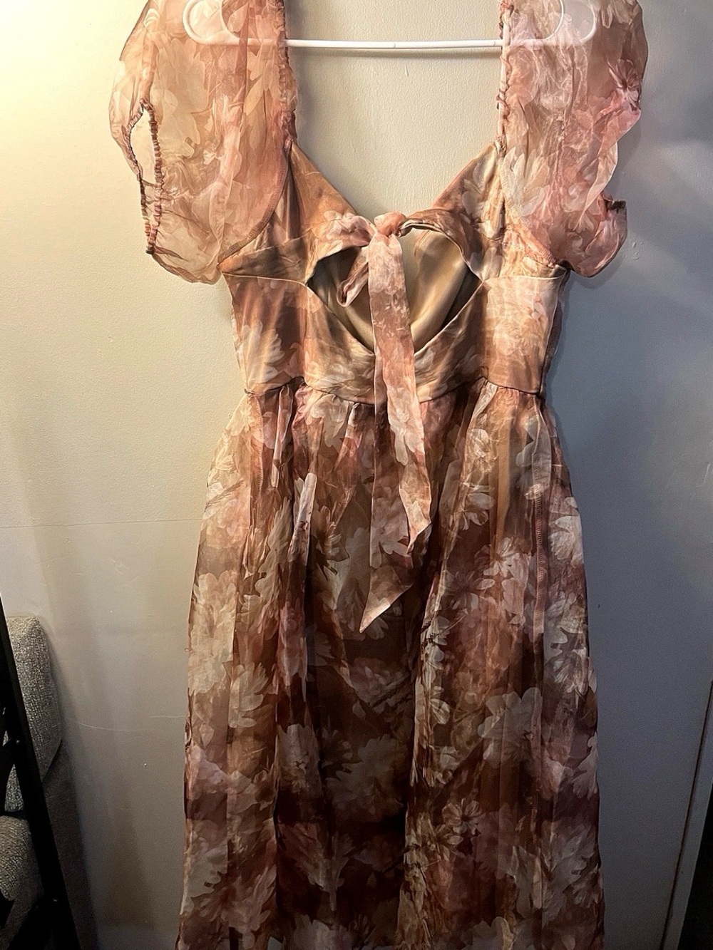 Pressed flower dress